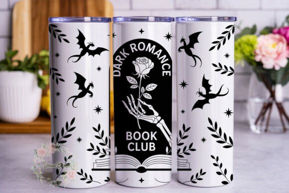 Dark Fantasy Book Club Tumbler Wrap Graphics