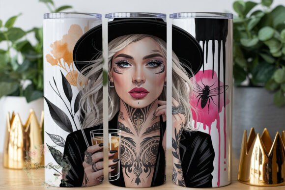 Edgy Goth Girl Iced Coffee Tumbler: A Designer's Review