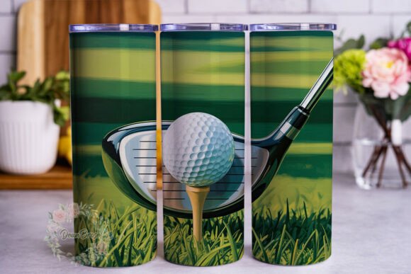 Golf Scene Green Grass Tumbler Wrap Graphics Review