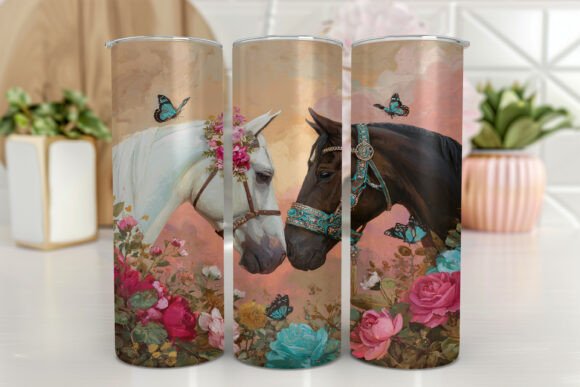 Horse Stainless Steel Tumbler Graphics & Tumbler Wraps