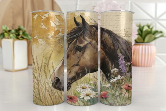 Horses Tumbler Wrap: Western Graphics Tumbler Wraps