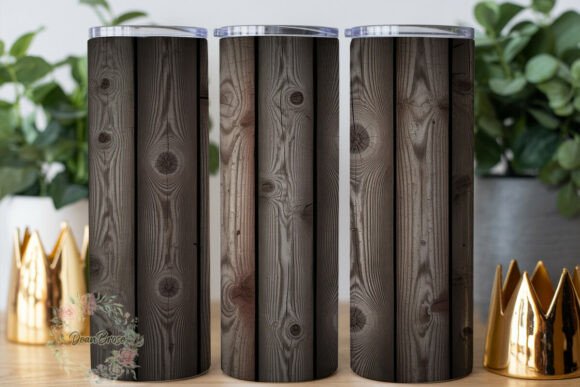 Rustic Wood Grain 20oz Tumbler Wrap