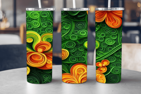 Tropical Orchid Bliss Tumbler Graphics