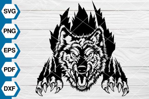 Wolf Claws Scratch SVG: Graphics for Bold Illustrations